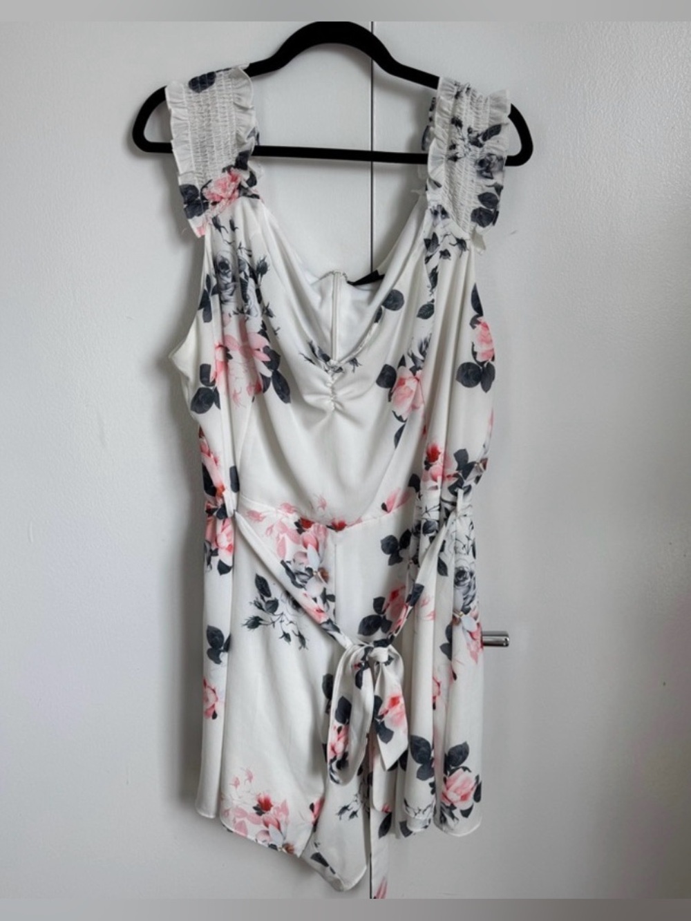 City chic Stretchy Floral White Romper